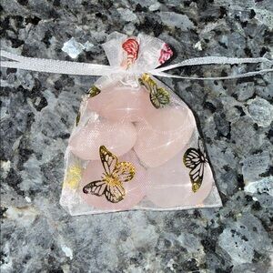 Rose Quartz Heart Bundle Set - RQHEARTSET